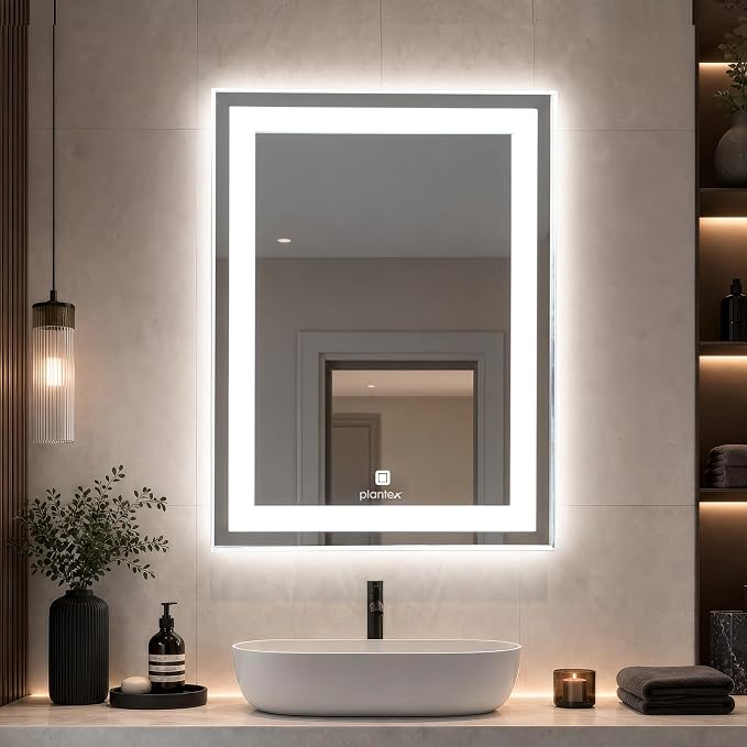Dual Glow LED Touch Mirror | Front & Backlit Wall Mirror